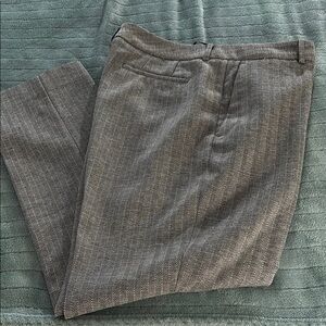 Gray Herringbone Trousers